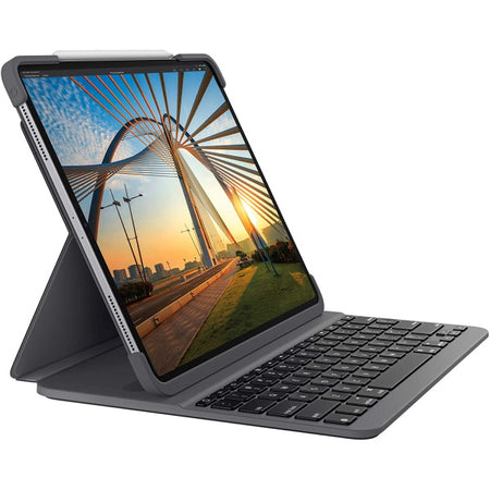 Logitech Slim Folio Pro for iPad Pro 12.9-Inch (3rd & 4th Generation) - Graphite [Electronics] Electronics Logitech   