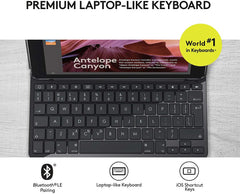 Logitech Slim Folio with Integrated Bluetooth Keyboard for iPad (5th and 6th Generation) - Black [Electronics] Electronics Logitech   