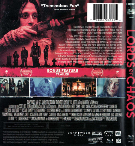 Lords of Chaos [Blu-ray] DVDs & Blu-Rays 20th Century Fox   