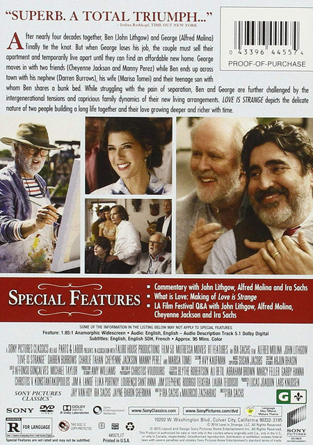 Love is Strange [DVD] DVDs & Blu-Rays Sony Pictures   