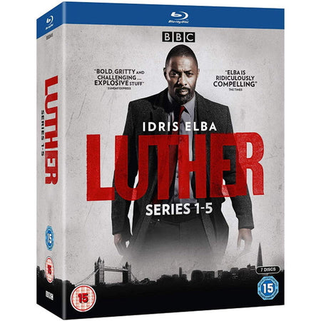 Luther: The Complete Series - Series 1-5 [Blu-Ray Box Set] DVDs & Blu-Rays BBC   