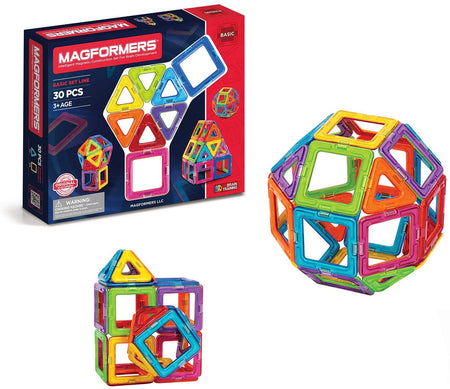 Magformers: Basic Set Line - 30 Pieces [Toys, Ages 3+] Toys & Games Magformers   