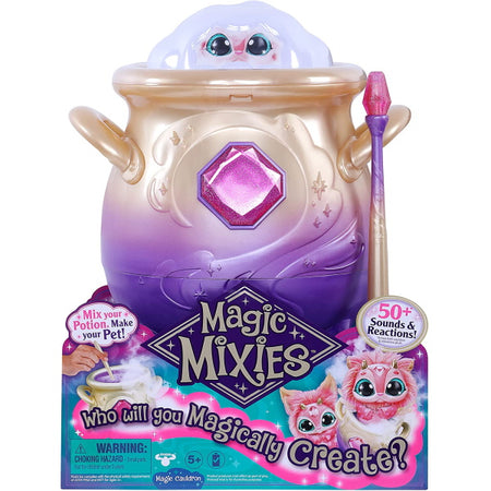 Magic Mixies Magical Misting Cauldron with Interactive 8 inch Pink Plush Toy and 50+ Sounds and Reactions [Toys, Ages 5+] Toys & Games Magic Mixies   