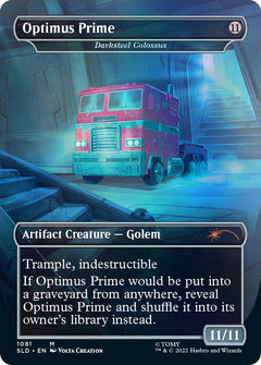 Magic: The Gathering TCG - Secret Lair Drop Series - Transformers: Optimus Prime vs. Megatron - Foil Edition Card Game Wizards of the Coast   