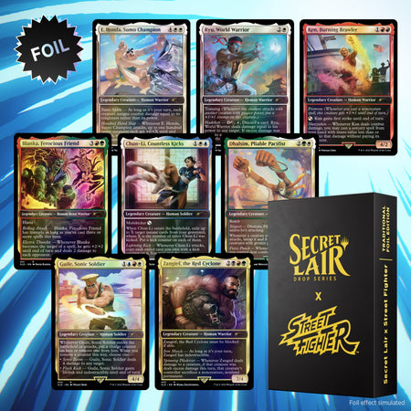 Magic: The Gathering TCG - Secret Lair x Street Fighter - FOIL Card Game Wizards of the Coast   