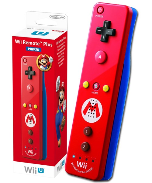 Wii Remote Plus Motion Controller - Mario Edition [Nintendo Accessory] Nintendo Accessories Nintendo   