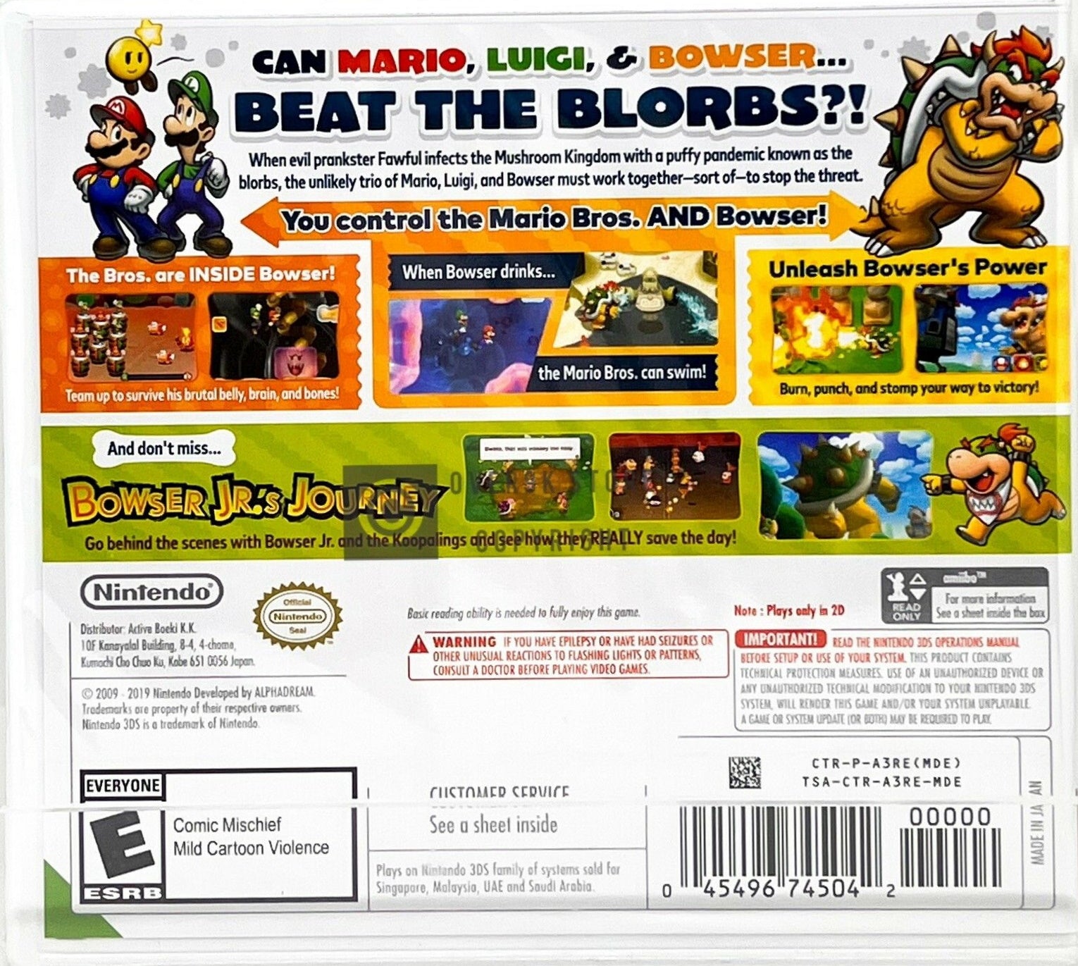 Mario and deals Luigi Bowser's Inside Story + Bowser Jr's Journey for Nintendo 3DS