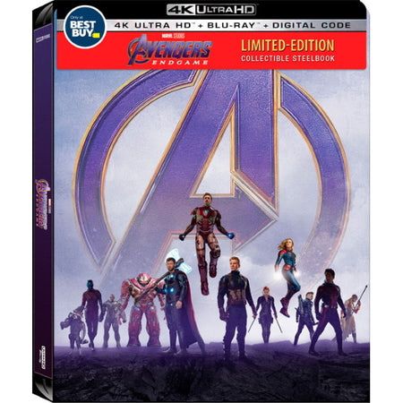 Marvel's Avengers: Endgame - Limited Edition Collectible SteelBook [Blu-Ray + 4K UHD + Digital] Steelbook Marvel   