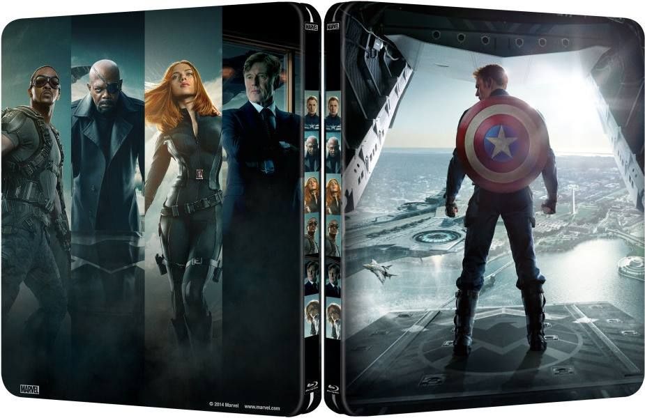 Captain America: Winter Soldier 3D outlet Blu-ray + Blu-ray Steelbook