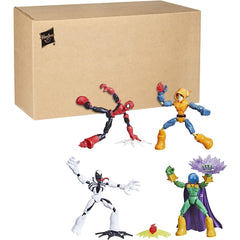 Marvel Spider-Man Bend and Flex Figure 4-Pack - Spider-Man and Anti-Venom Vs. Marvel's Mysterio and Hobgoblin [Toys, Ages 4+] Toys & Games Hasbro   