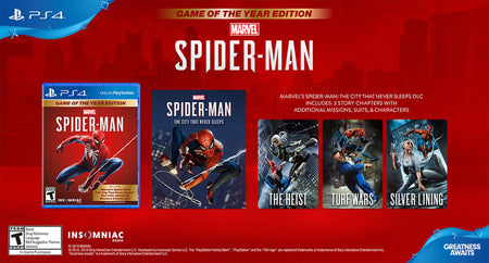 Marvel's Spider-Man: Game of the Year Edition [PlayStation 4] PlayStation 4 Video Game Marvel   