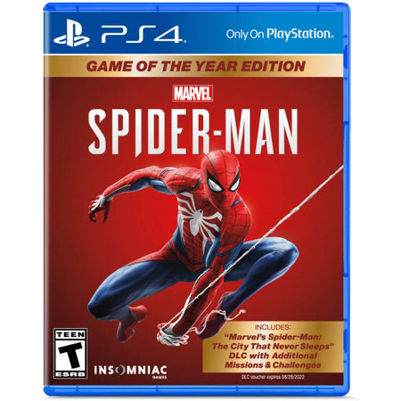 Marvel's Spider-Man: Game of the Year Edition [PlayStation 4] PlayStation 4 Video Game Marvel   