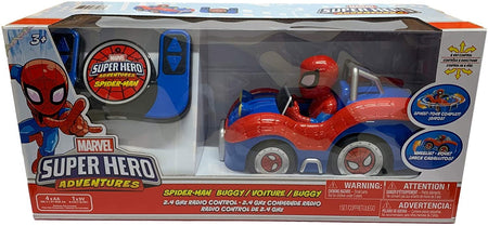 Marvel's Spider-Man Super Hero Adventures Remote Control Buggy [Toys, Ages 3+] Toys & Games Hasbro   