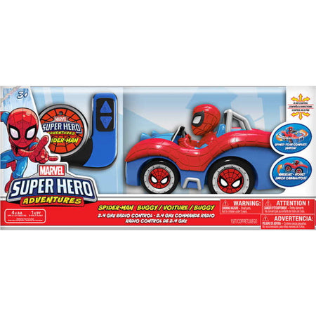 Marvel's Spider-Man Super Hero Adventures Remote Control Buggy [Toys, Ages 3+] Toys & Games Hasbro   