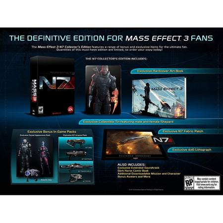 Mass Effect 3 - N7 Collector's Edition [Xbox 360] Xbox 360 Video Game Electronic Arts   