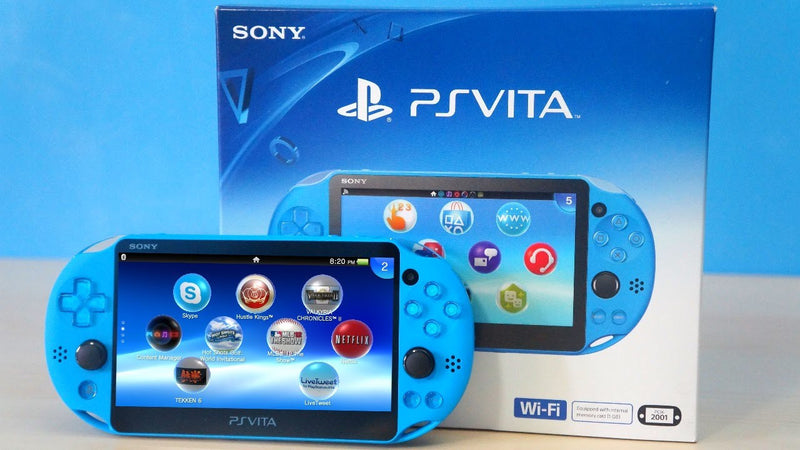 Aqua Blue PS Vita Slim Handheld Console [Sony PS Vita System] PlayStation Systems Sony   