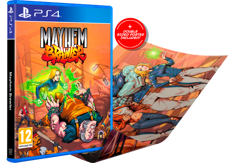 Mayhem Brawler [PlayStation 4] PlayStation 4 Video Game Red Art Games   