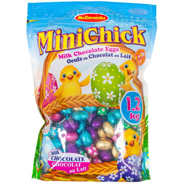 McCormicks MiniChick Milk Chocolate Easter Eggs - 1.2 Kg [Snacks & Sundries] Snacks & Sundries Regal Confections Inc.   