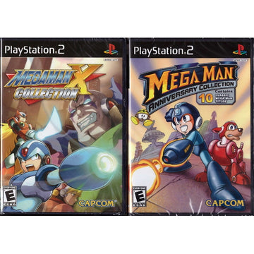 Mega Man Anniversary Collection + Mega Man X Collection [PlayStation 2] PlayStation 2 Video Game Capcom   