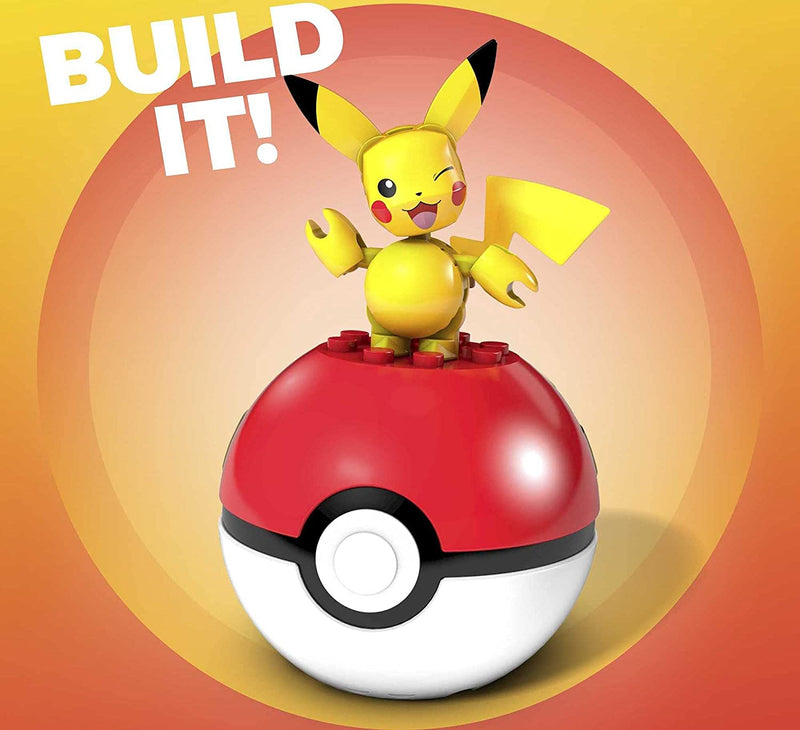 Mega Construx Pokemon: Pikachu - 16 Piece Building Kit [Toys, #GKY69, Ages 6+] Toys & Games Mattel   