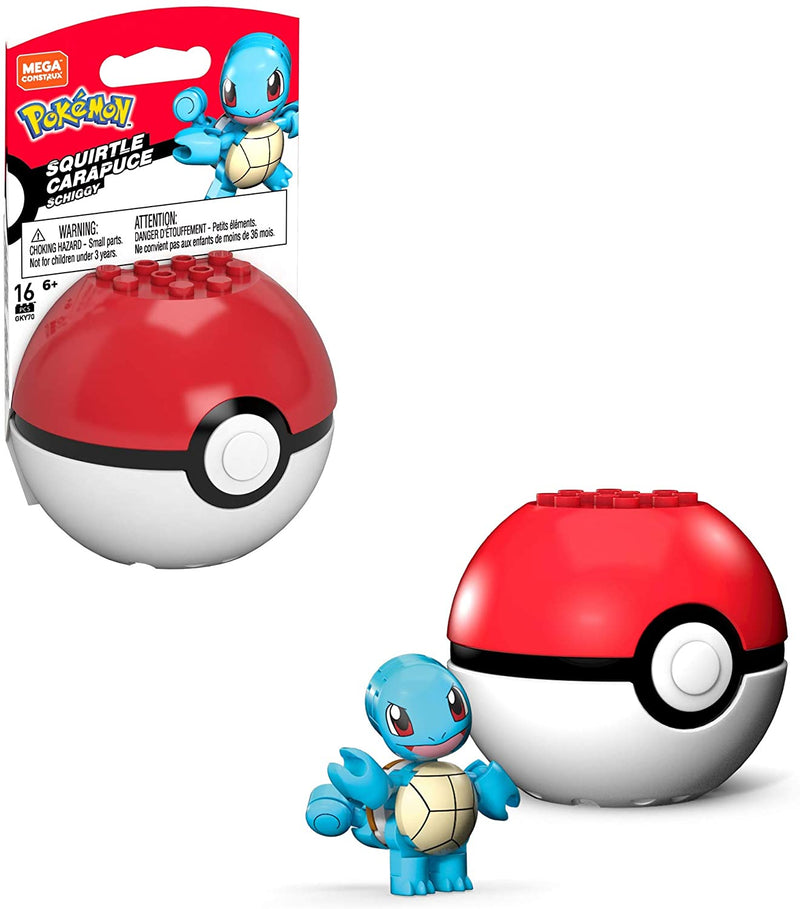 Mega Construx Pokemon: Squirtle - 16 Piece Building Kit [Toys, #GKY70, Ages 6+] Toys & Games Mattel   