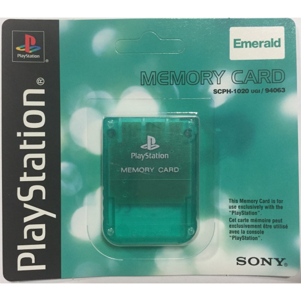 Sony PlayStation 1 Emerald Green Memory Card [PlayStation 1 Accessory] PlayStation 1 Accessories Sony   