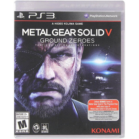 Metal Gear Solid V: Ground Zeroes [PlayStation 3] PlayStation 3 Video Game Konami   