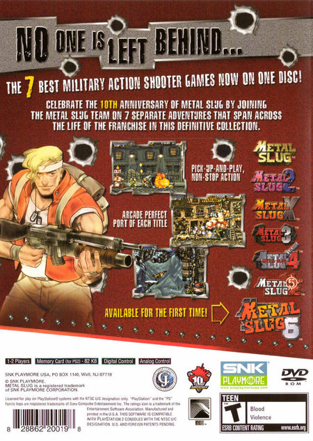 Metal Slug Anthology [PlayStation 2] PlayStation 2 Video Game SNK   