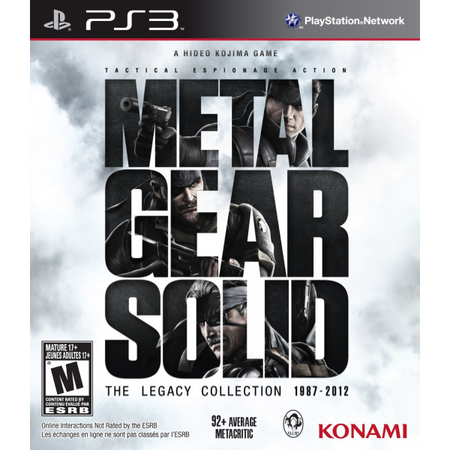 Metal Gear Solid: The Legacy Collection [PlayStation 3] PlayStation 3 Video Game Konami   