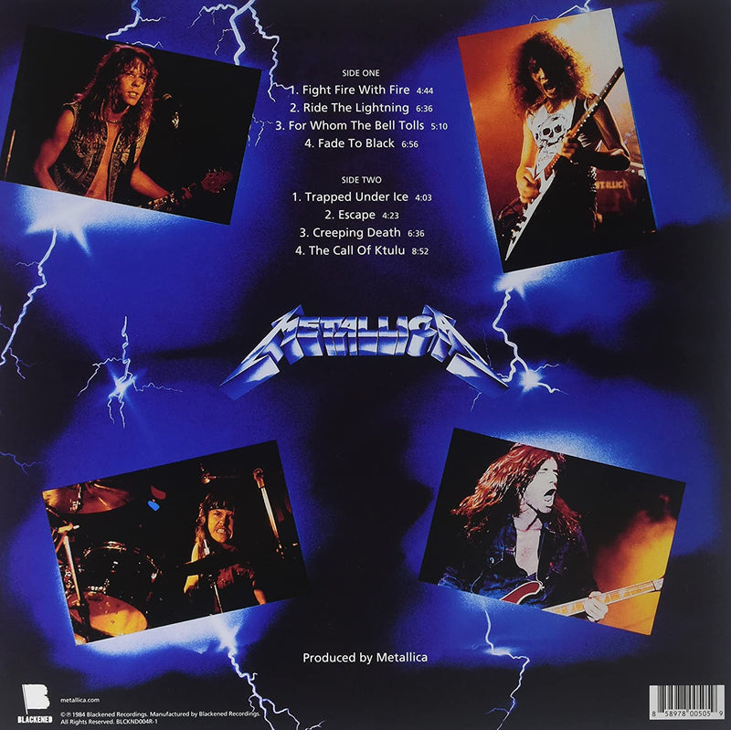 Metallica - Ride The Lightning (Remastered) [Audio Vinyl] Audio CD/Vinyl Blackened Recordings   