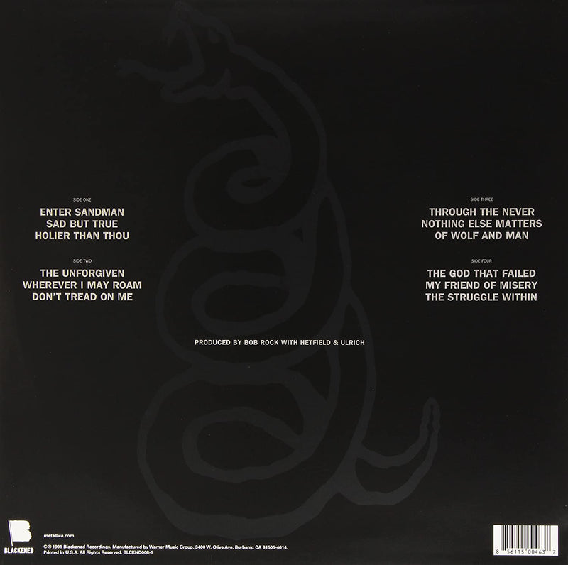 Metallica - Metallica: The Black Album (Remastered) - Walmart Exclusive Limited Edition Some Blacker Marbled Vinyl [Audio Vinyl] Audio CD/Vinyl Blackened Recordings   