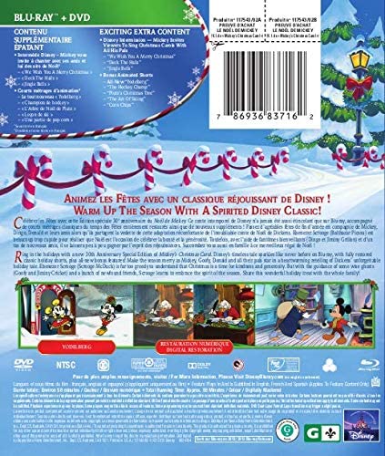 Mickey's Christmas Carol: 30th Anniversary Edition [Blu-ray + DVD] DVDs & Blu-Rays Disney   