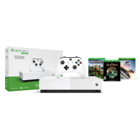 Microsoft Xbox One S All Digital Edition - Minecraft + Sea of Thieves + Forza Horizon 3 Bundle - 1TB [Xbox One System] Xbox Systems Microsoft   
