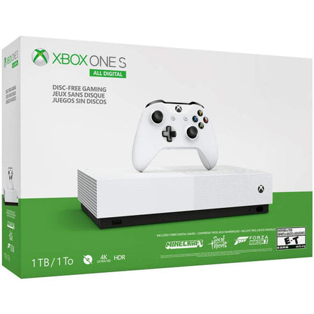 Microsoft Xbox One S All Digital Edition - Minecraft + Sea of Thieves + Forza Horizon 3 Bundle - 1TB [Xbox One System] Xbox Systems Microsoft   
