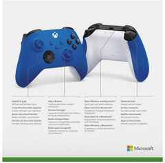 Xbox Wireless Controller - Shock Blue [Xbox Series X/S + Xbox One Accessory] Xbox One Accessories Microsoft   