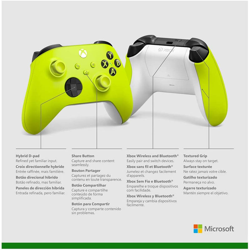 Xbox Wireless Controller - Electric Volt [Xbox Series X/S + Xbox One Accessory] Xbox One Accessories Microsoft   