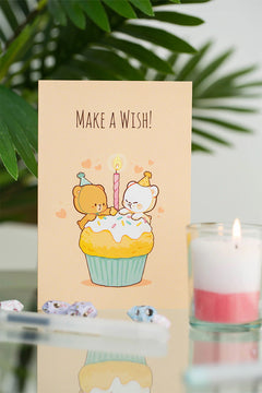 Milk Mocha Bear: Make a Wish Birthday Card House & Home Milk Mocha Bear