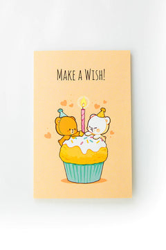 Milk Mocha Bear: Make a Wish Birthday Card House & Home Milk Mocha Bear