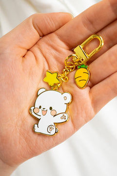 Milk Mocha Bear: Milk Enamel Keychain House & Home Milk Mocha Bear