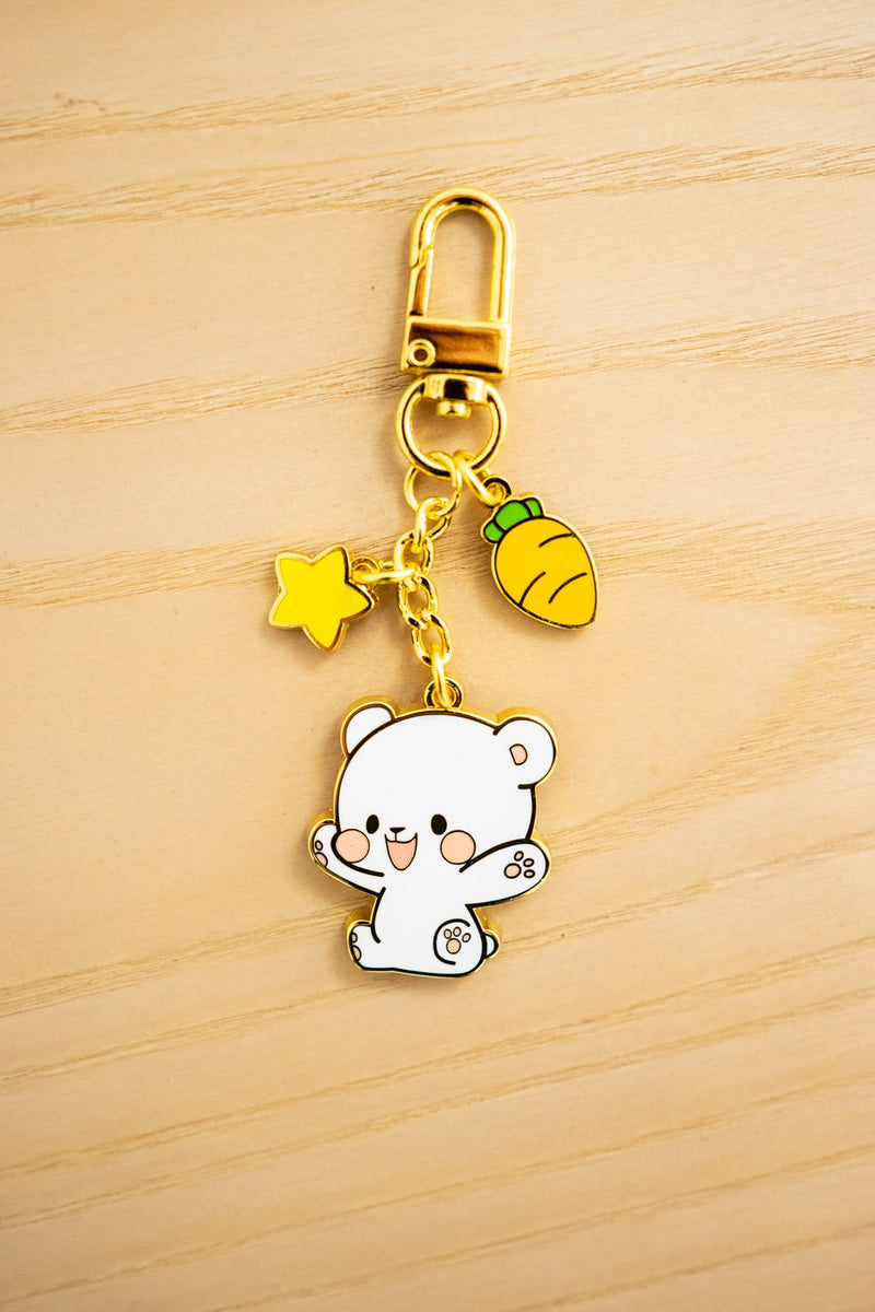 Milk Mocha Bear: Milk Enamel Keychain House & Home Milk Mocha Bear