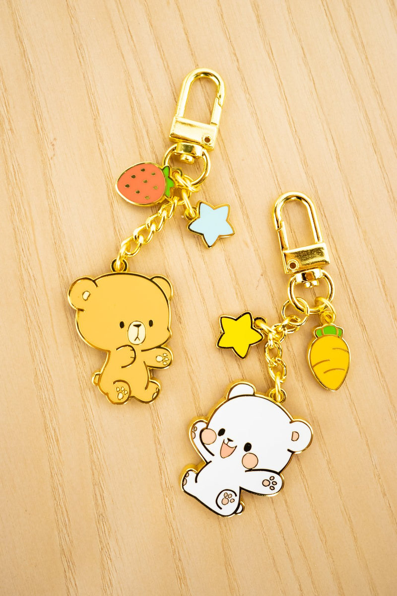 Milk Mocha Bear: Milk Enamel Keychain House & Home Milk Mocha Bear