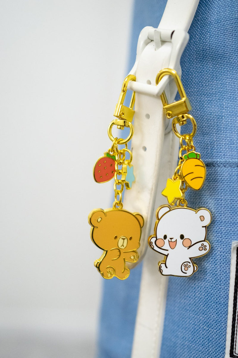 Milk Mocha Bear: Milk Enamel Keychain House & Home Milk Mocha Bear