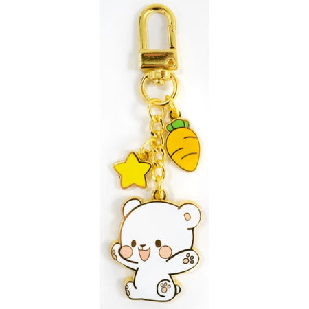 Milk Mocha Bear: Milk Enamel Keychain House & Home Milk Mocha Bear