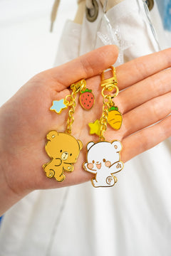 milkmochabear: Mocha Enamel Keychain House & Home milkmochabear   