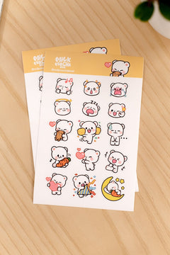 Milk Mocha Bear: Milk 1st Edition Sticker Pack House & Home Milk Mocha Bear