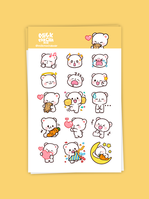 Milk Mocha Bear: Milk 1st Edition Sticker Pack House & Home Milk Mocha Bear