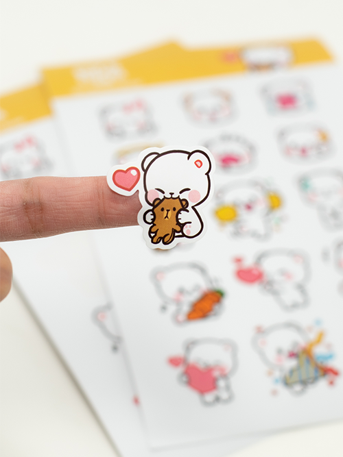 Milk Mocha Bear: Milk 1st Edition Sticker Pack House & Home Milk Mocha Bear