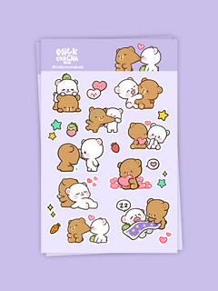 milkmochabear: Milk & Mocha 2nd Edition Sticker Pack House & Home milkmochabear   