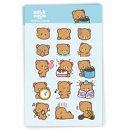 milkmochabear: Mocha's Dailies Sticker Pack House & Home milkmochabear   