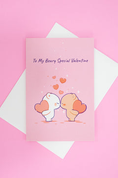 Milk Mocha Bear: Valentine's Day Card - Beary Special House & Home Milk Mocha Bear